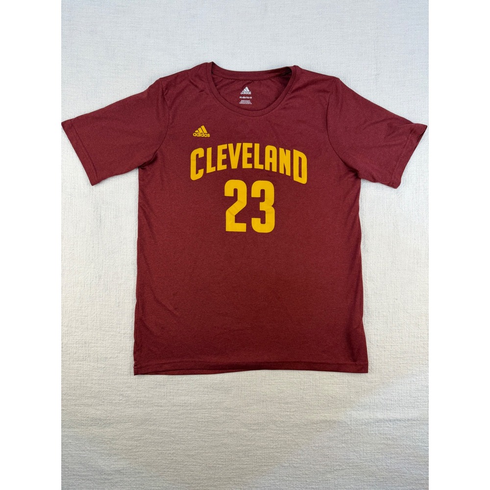 Adidas LeBron James Cleveland Cavaliers Youth XL 18 Maroon Graphic T-Shirt 23
